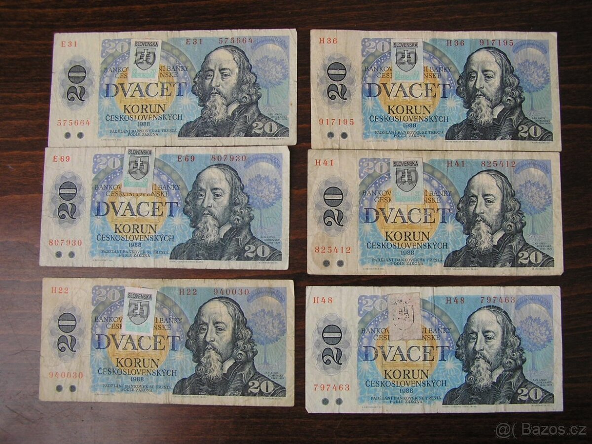 KOLKOVANÉ ČSFR BANKOVKY (SK-Kolok) - 8
