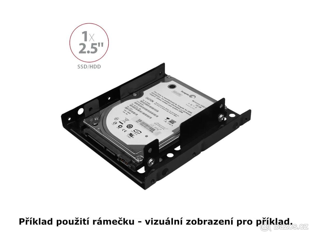 AXAGON rámeček pro SSD/HDD 2x2.5" do 3.5" slotu - 8
