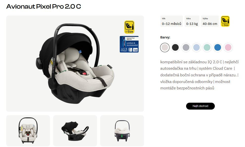 Dětská autosedačka Avionaut Pixel Pro 2.0 C - 8