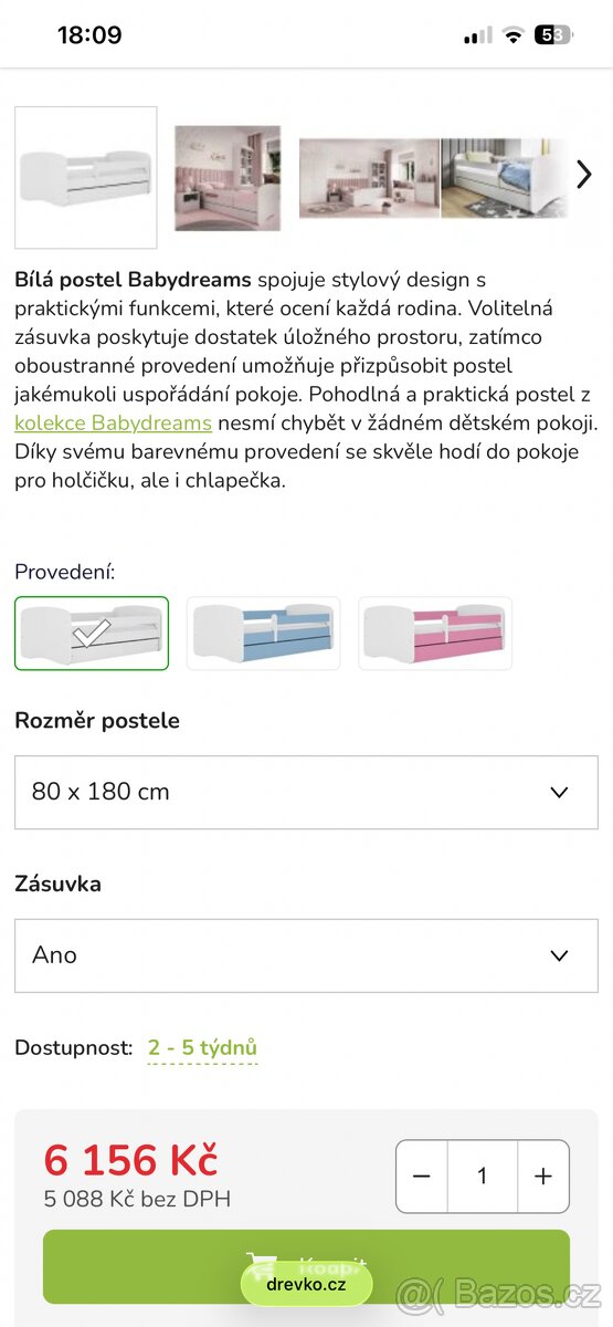 Dětská postel Babydreams - 8