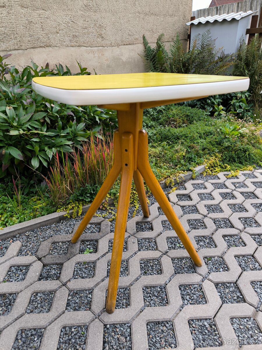 Retro stolek s umakartovou deskou - Brusel Expo 58 - 8