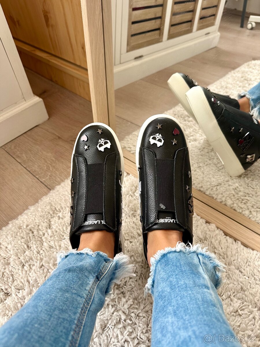 KARL LAGERFELD ČERNÉ TENISKY - 8