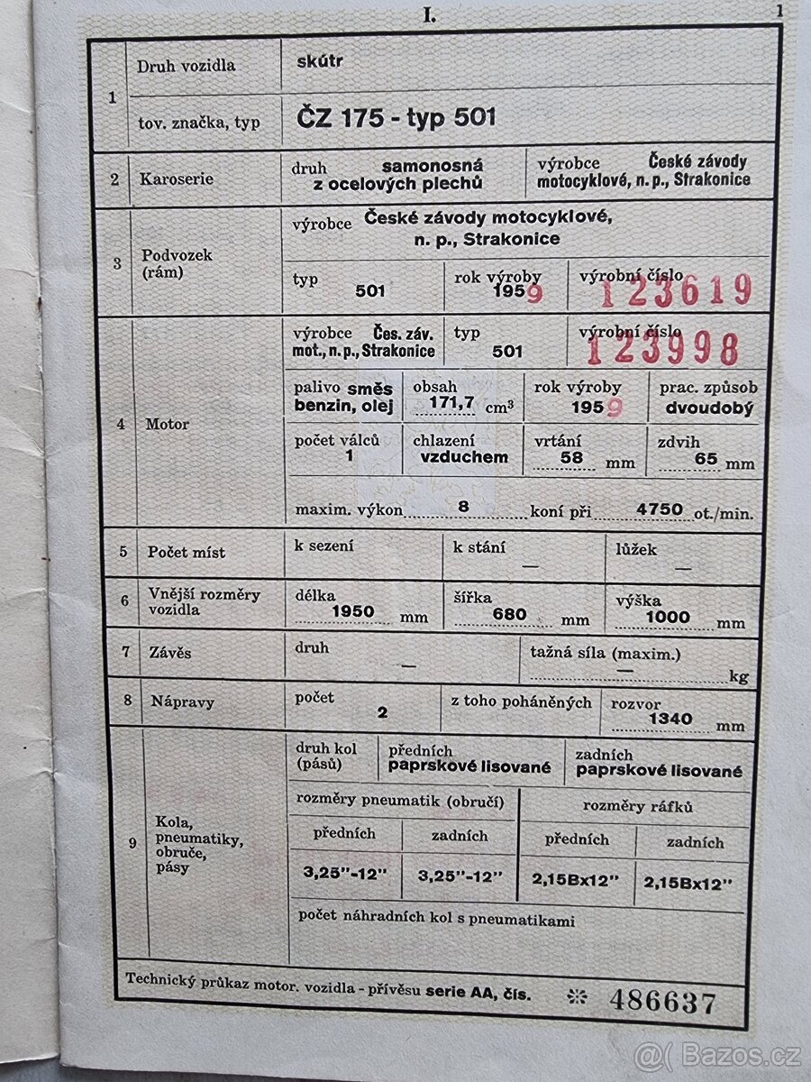ČZ 175 skútr prase - 8