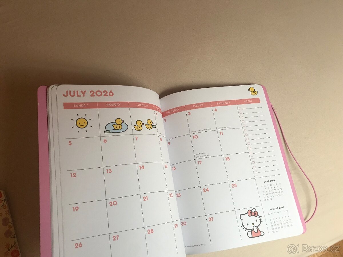 Hello Kitty Dětské měsíční diáře 2026 - 8