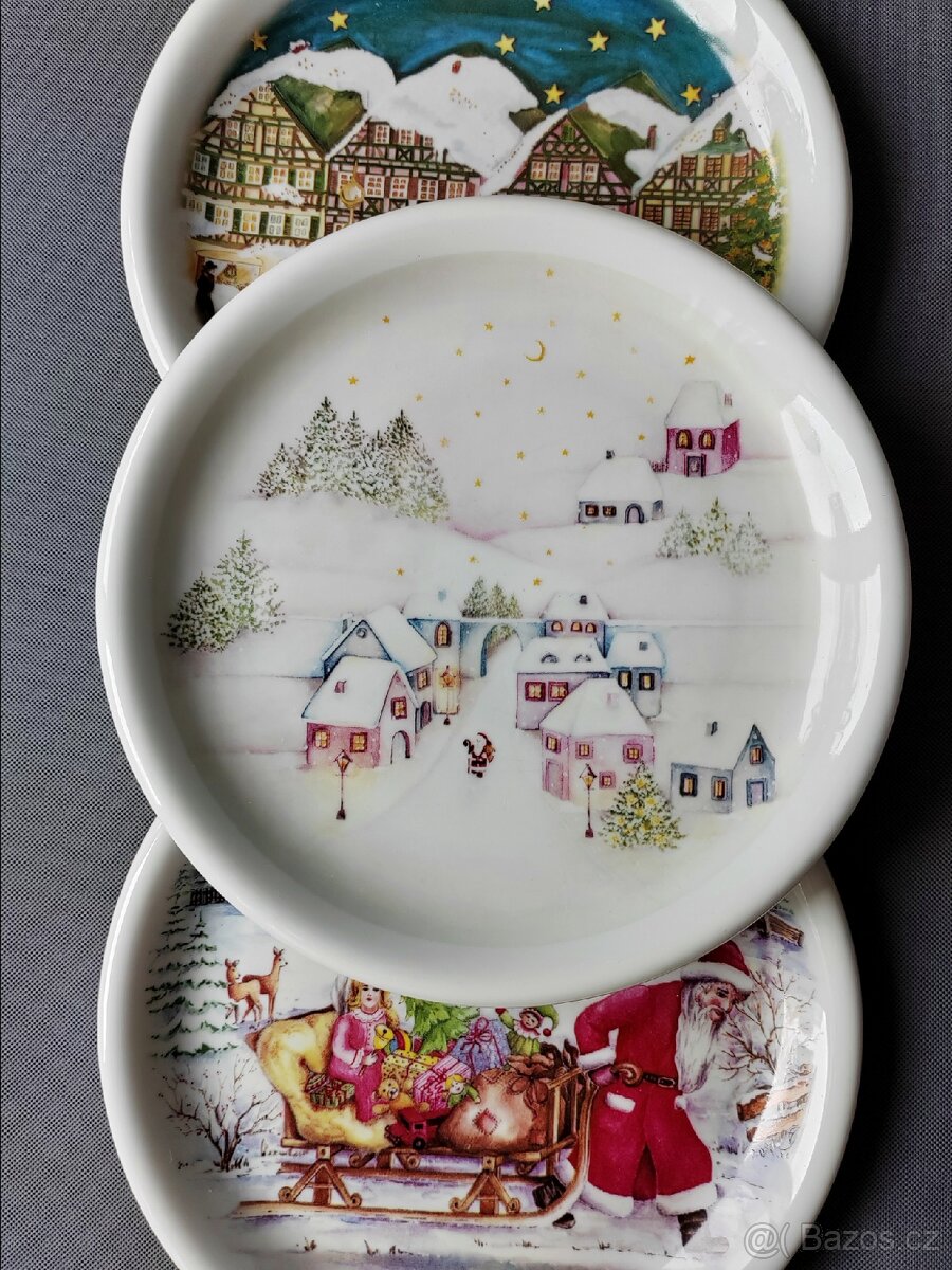 Vánoční kolekce porcelánových talířů a svícnů - 8