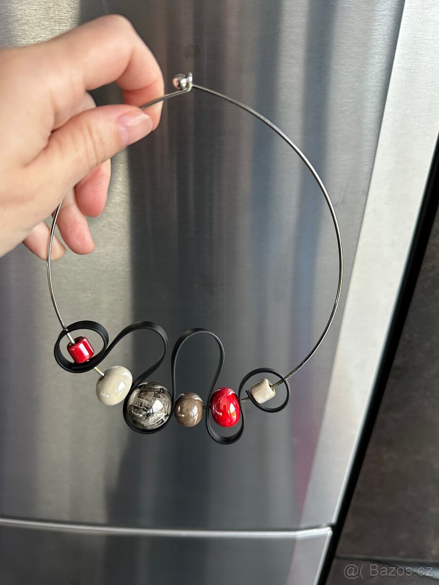 Náhrdelník s náramkem -Set šperků handwork Itálie - 8