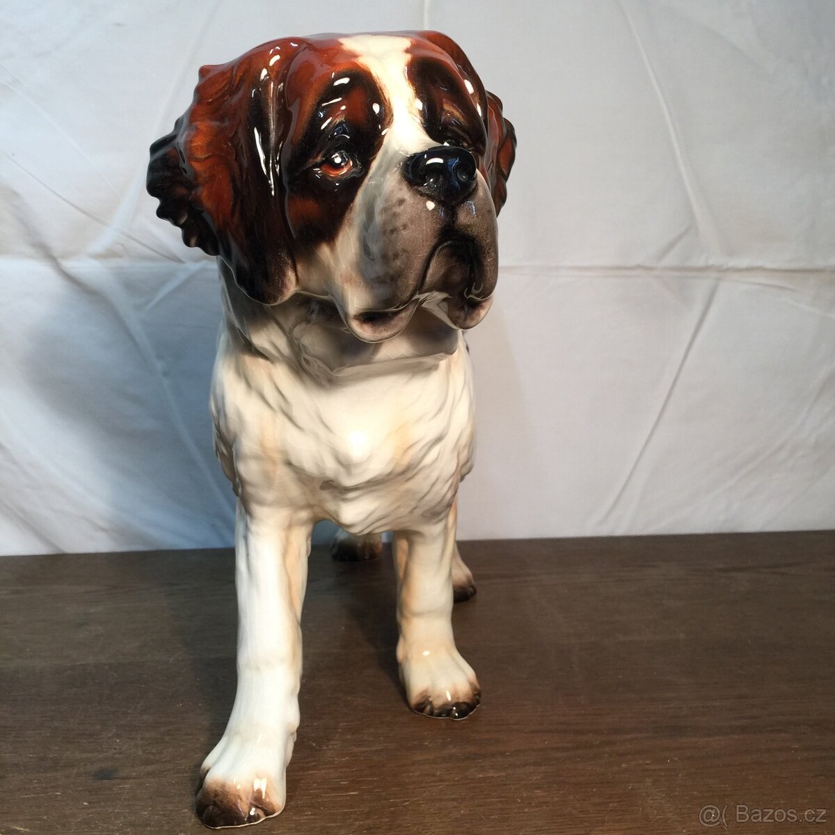 Velká porcelánová socha Bernardýn Goebel - 8