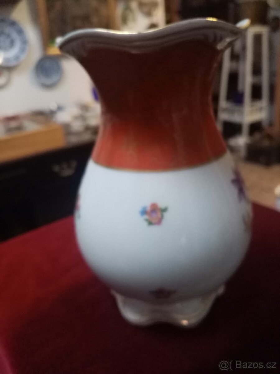 Starožitná porcelánová váza - 8