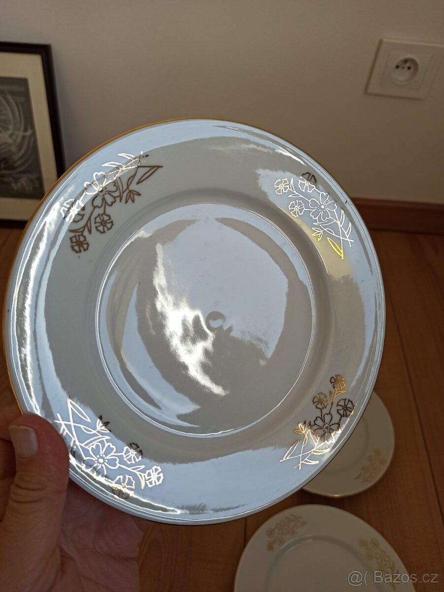4x talíř/ československý porcelán - 8