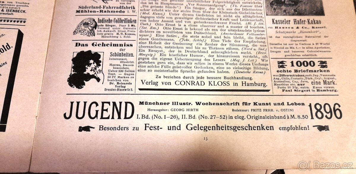 Týdeník Jugend z roku 1897. - 8