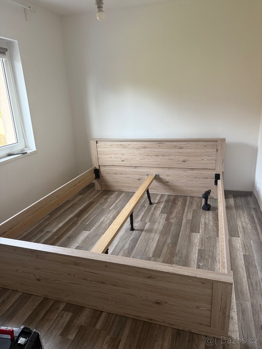 Manželská postel Dřevo Masiv 180x200 - 8