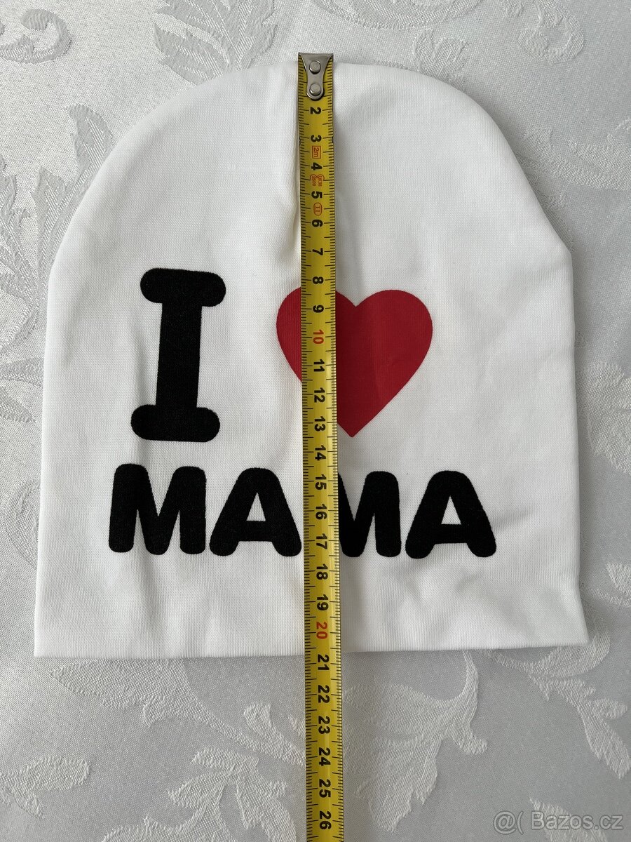 I LOVE MAMA - nová děts. čepička – foto i s metrem - 8
