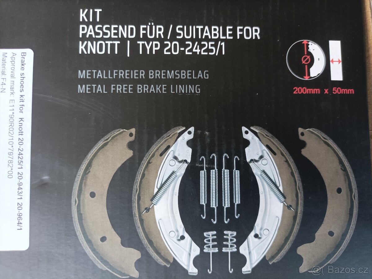 Brzdové čelisti Knott - 8