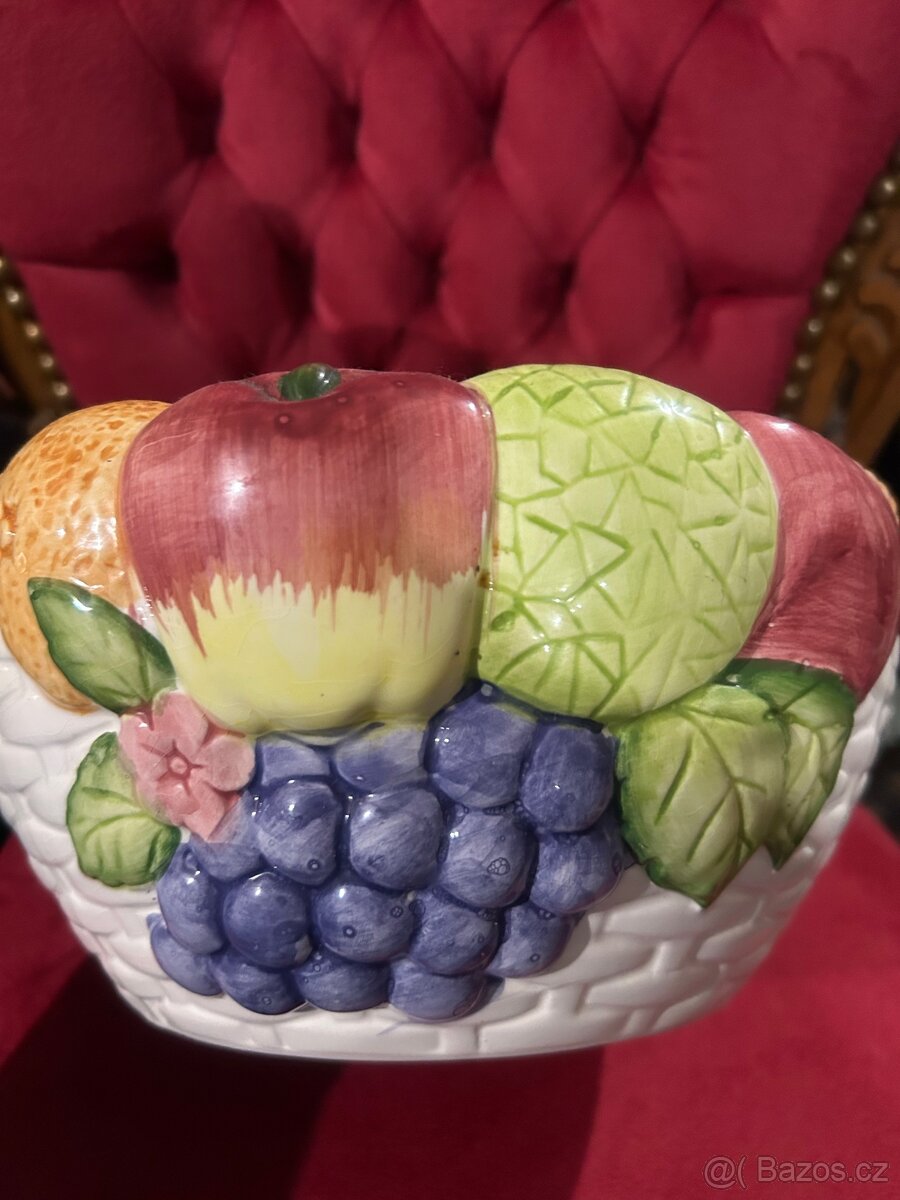 Keramická italská mísa ovoce - 8