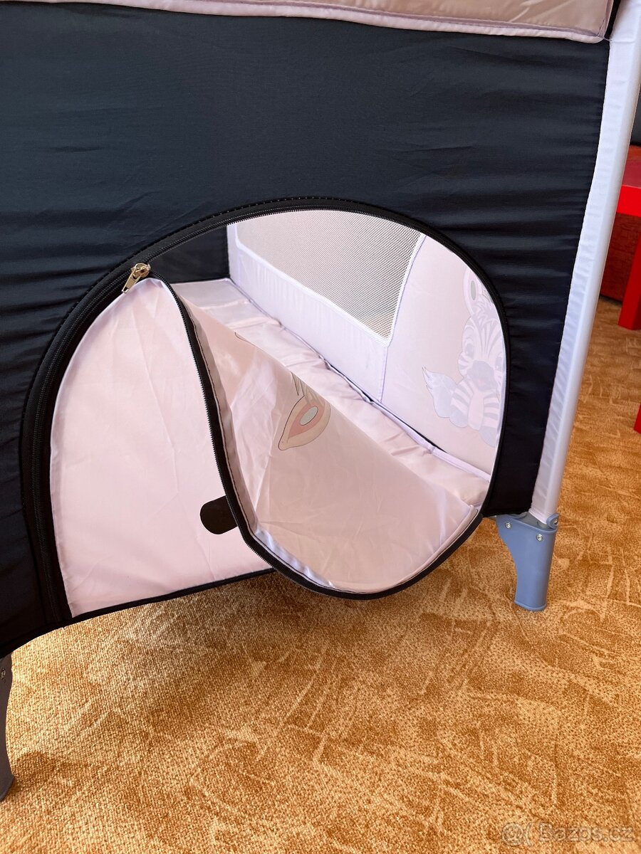 Cestovní postýlka Cosing Adam Zebra šedá - 8