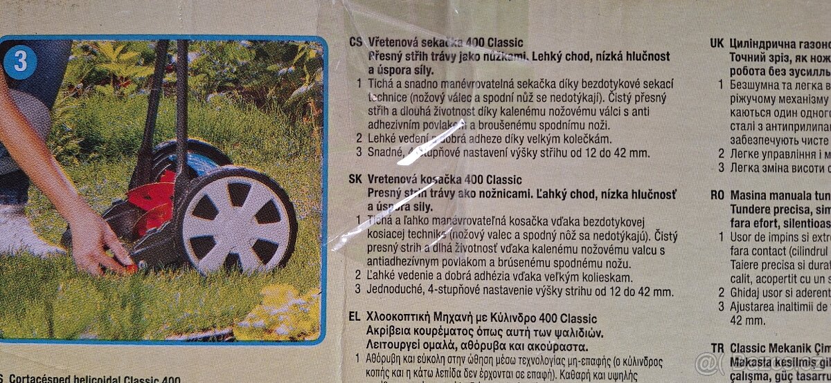 Vřetenová sekačka Gardena 400 - 8