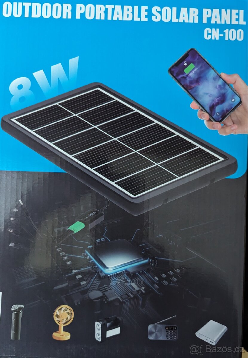 Solární panely 8W - 8
