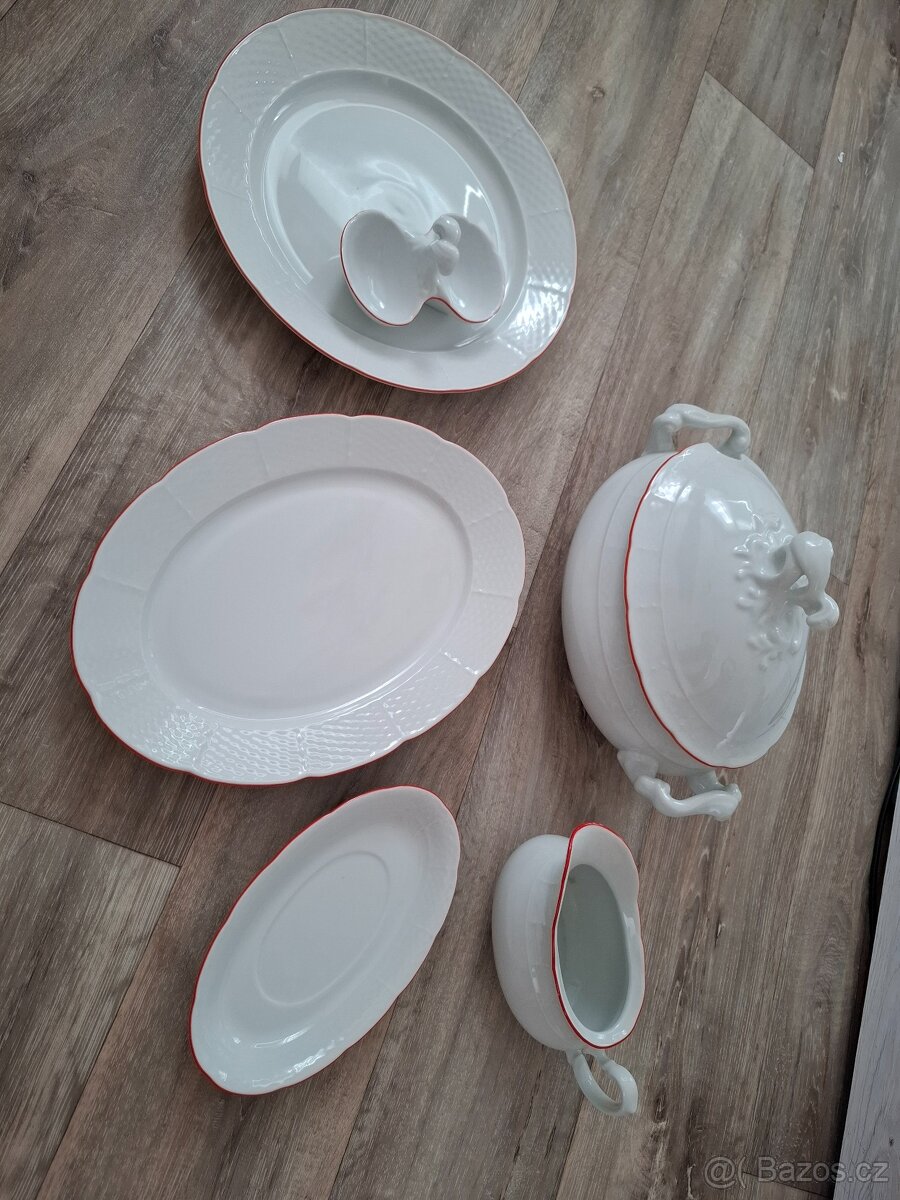 Porcelánový servírovací set Czechoslovakia - 8