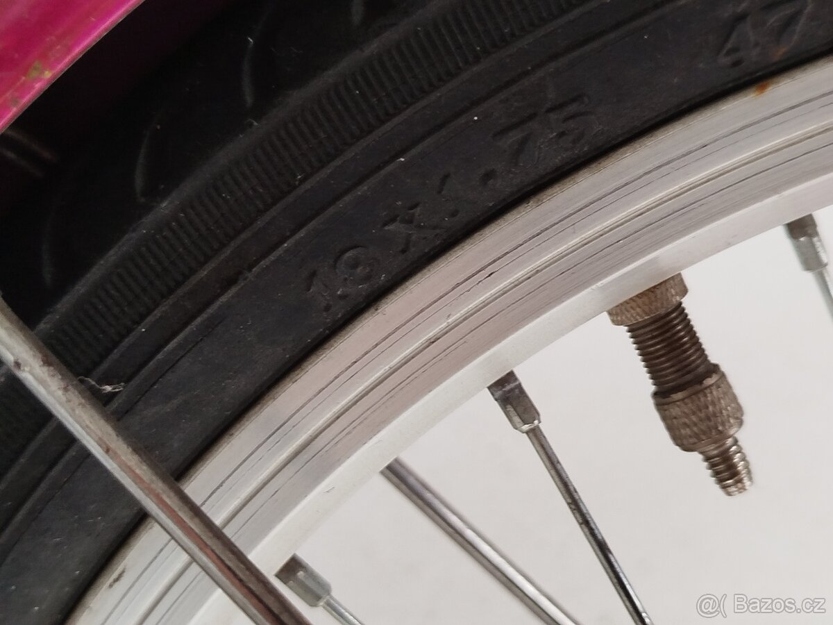 Dětské růžové kolo velikost 5-7 let - 8