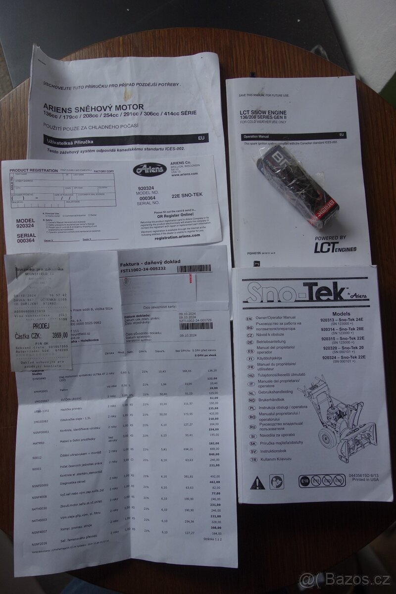 Sněžná fréza Ariens 22E SNO-TEC - 8