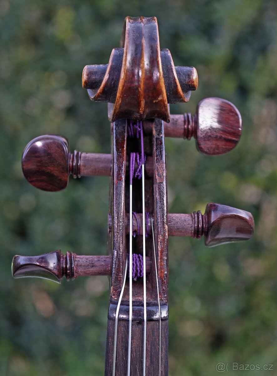 Celé starožitné housle z Mittenwaldu, Německo - 8