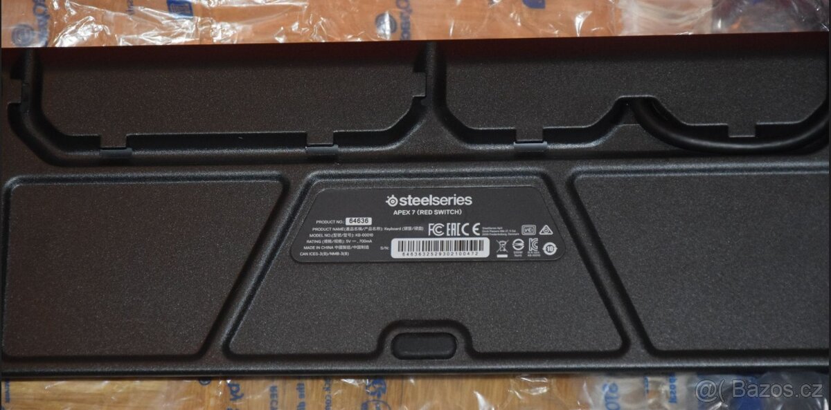 SteelSeries Apex 7S, magnet. podložka, OLED display,USB hub - 8