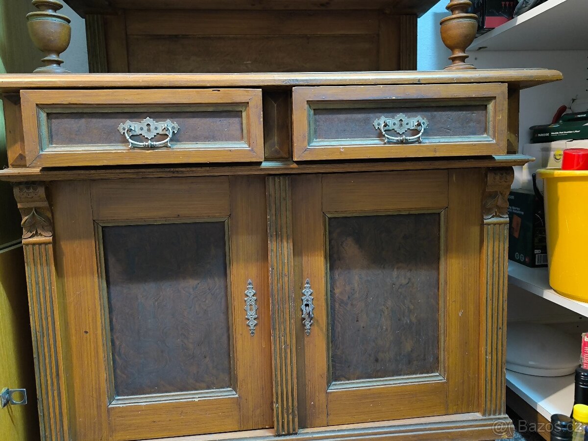 Starožitný příborník, kredenc Sleva - 8