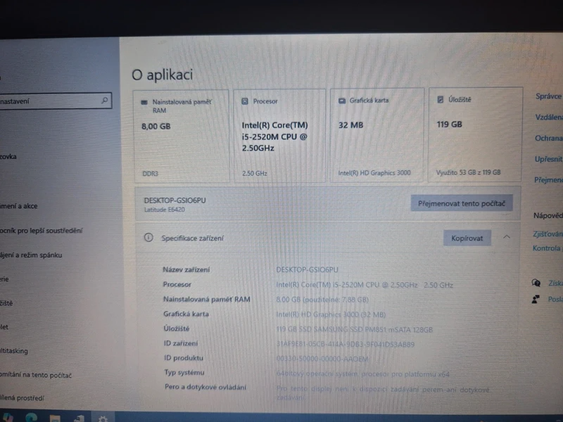 Laptop DELL Latitude E6420 - 8