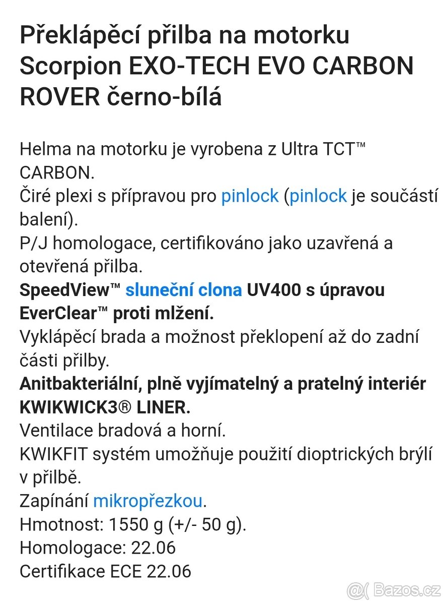 Scorpion EXO-TECH Carbon vel.L - 8