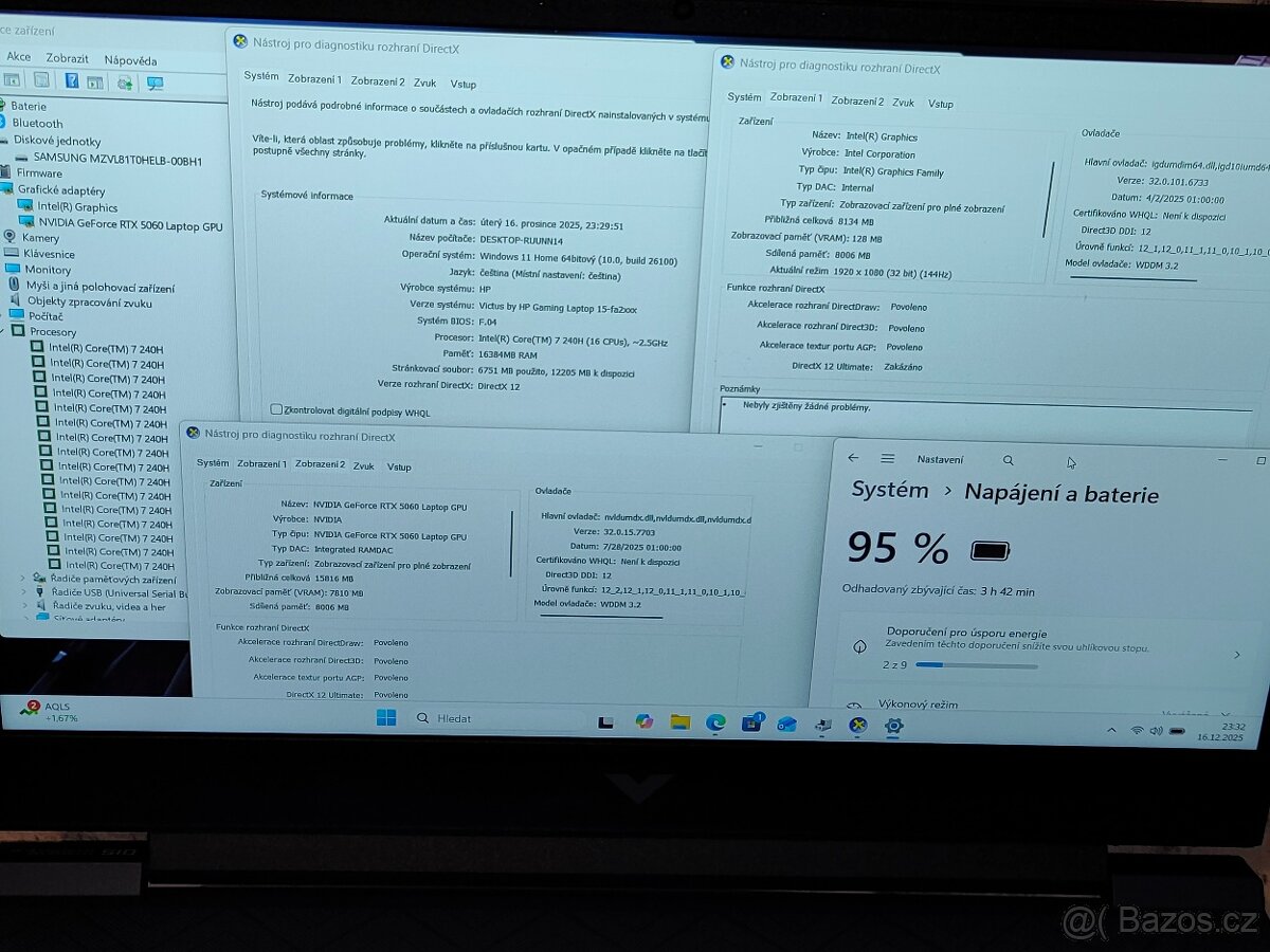 Victus-Gaming15-FA20007NS-(16CPUs),~2.50GHz RTX-5060=(8GB) - 8
