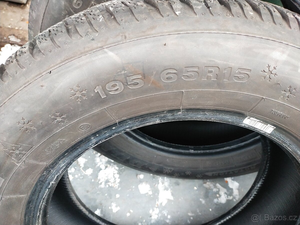 Prodám zimní pneu 15 i 16 vzorek 4,5 až 6,5 mm - 8