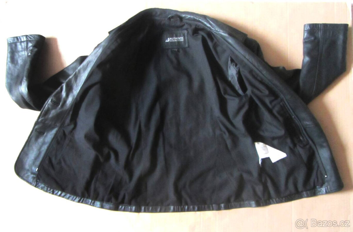 Černá dámská kožená bunda - 8
