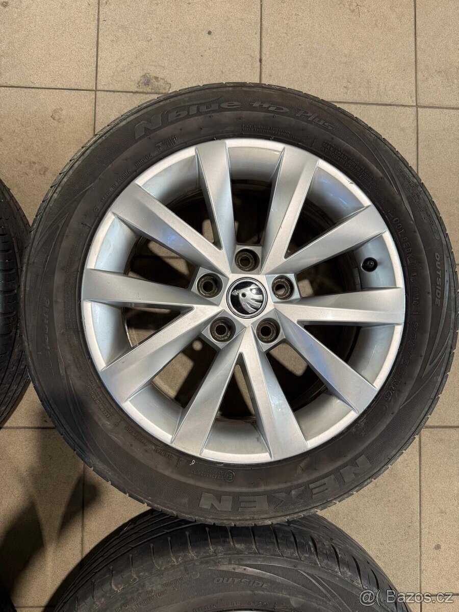 Alu kola ALCATRAS R16 5x112 ET46 + Letní pneu 205/55 R16 - 8