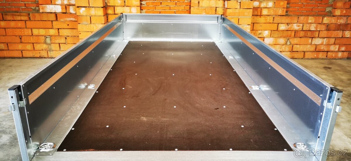 přívěsný vozík 2x 750 kg – 302x155x40cm kola pod - 8
