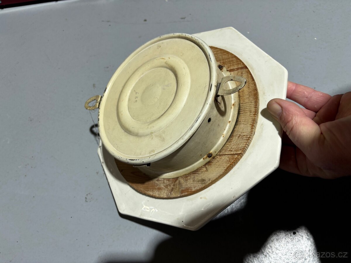 Staré porcelánové hodiny - 8