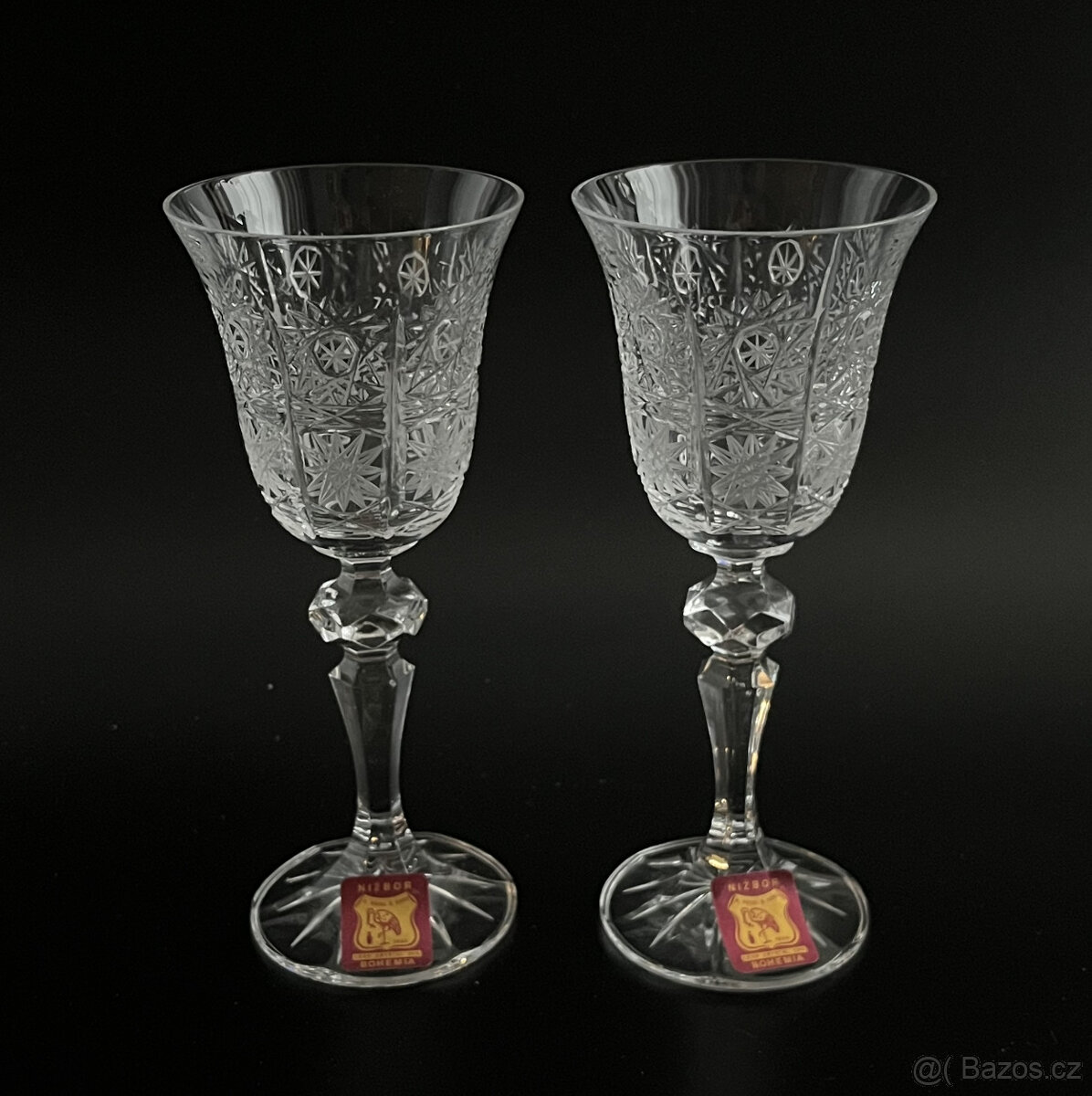 2x broušená sklenice na likér 70ml, Ruckl Nižbor - 8