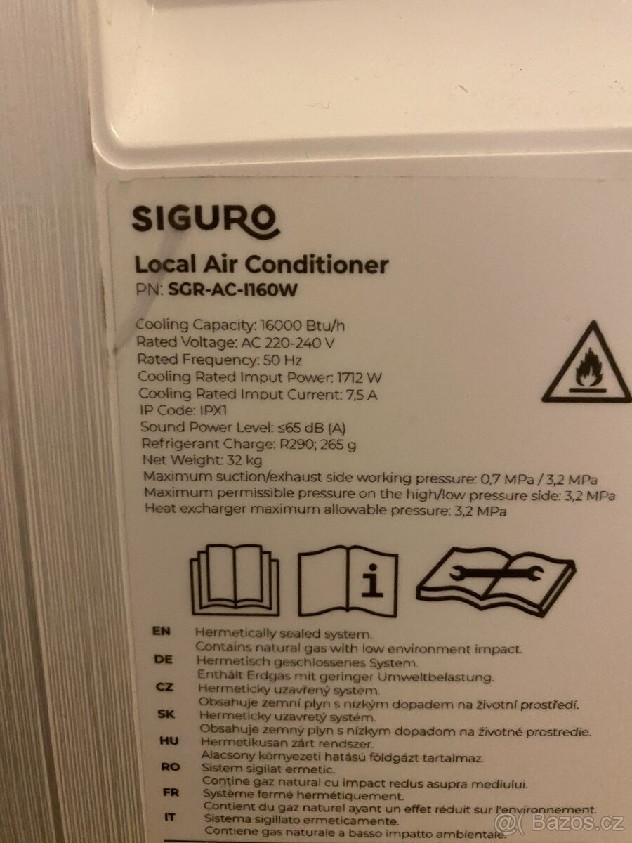 Klimatizace Siguro AC I160W - 8