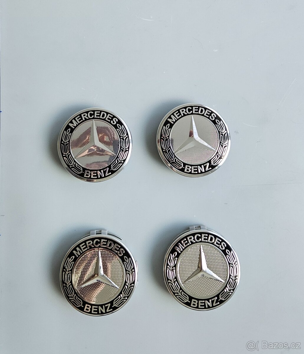 Středové krytky kol Mercedes, 75 mm - 8