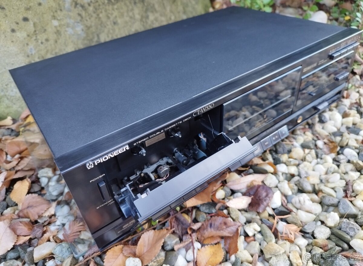 Kazeták, Double Tape deck PIONEER CT-W330 - Malaysia - 1990 - 8