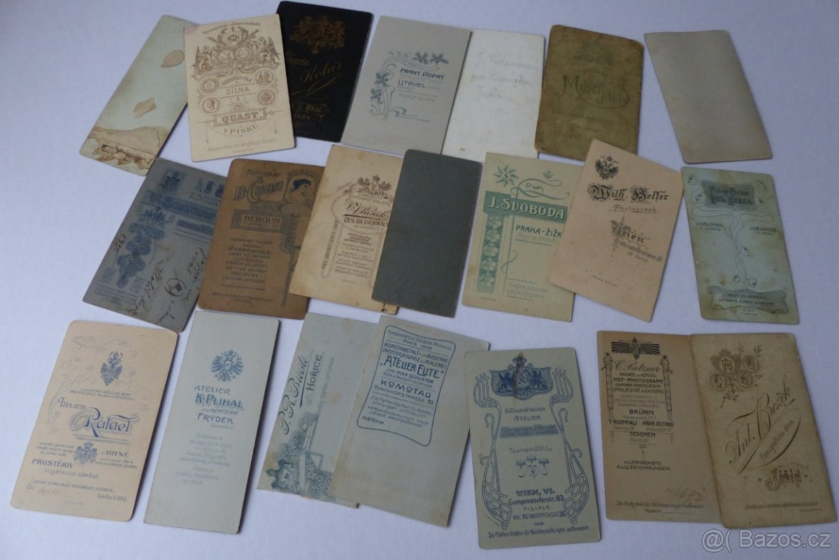 Staré kabinetní fotografie, kabinetky, móda, vojáci, děti... - 8