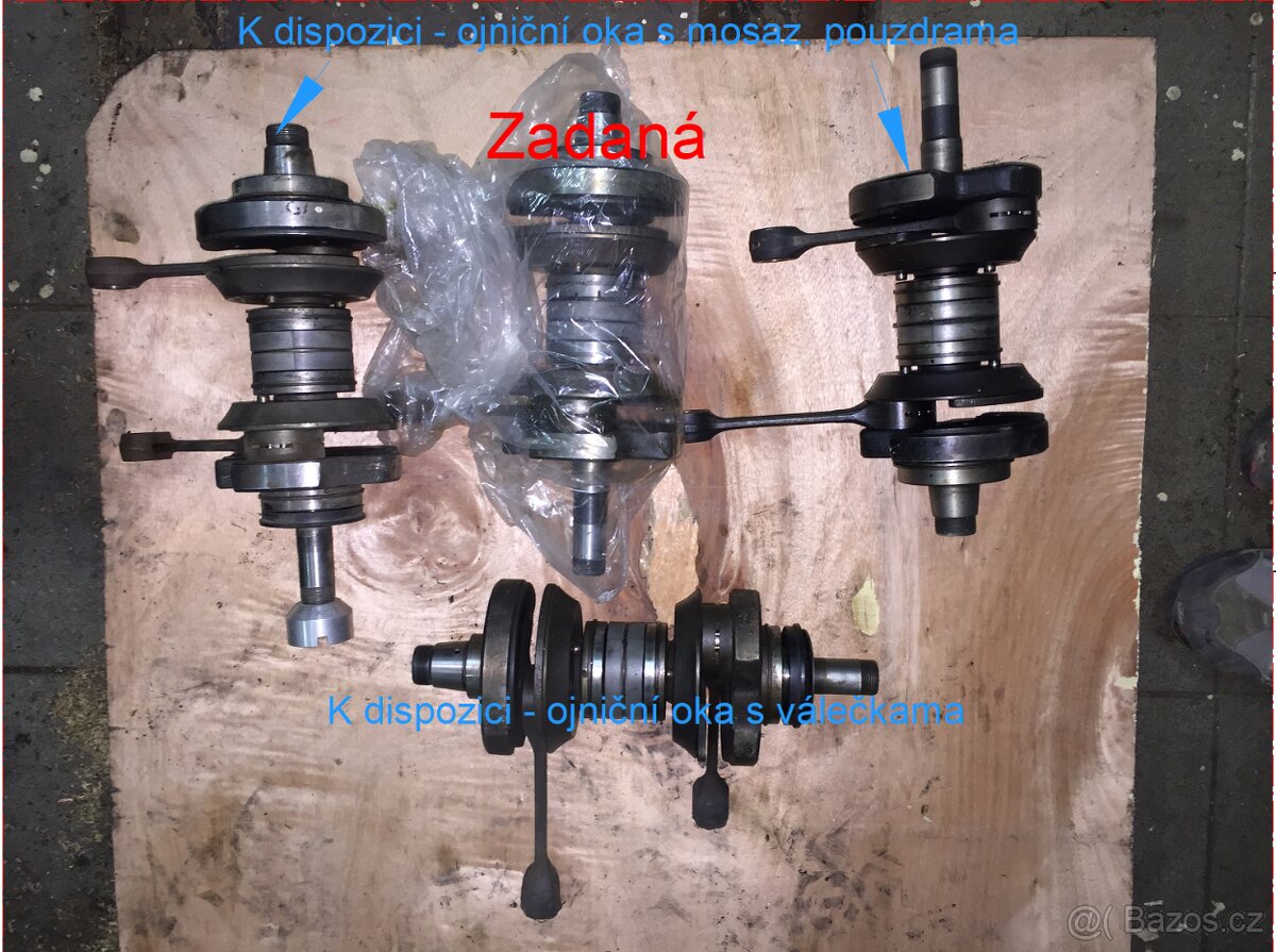 Motory trabant v letecké úpravě, kliky, válce - 8