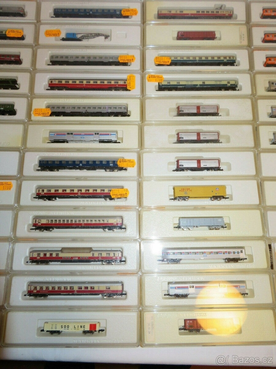 Sada 213 kusů lokomotivy Märklin Z-rail Mini-Club 57x - 8