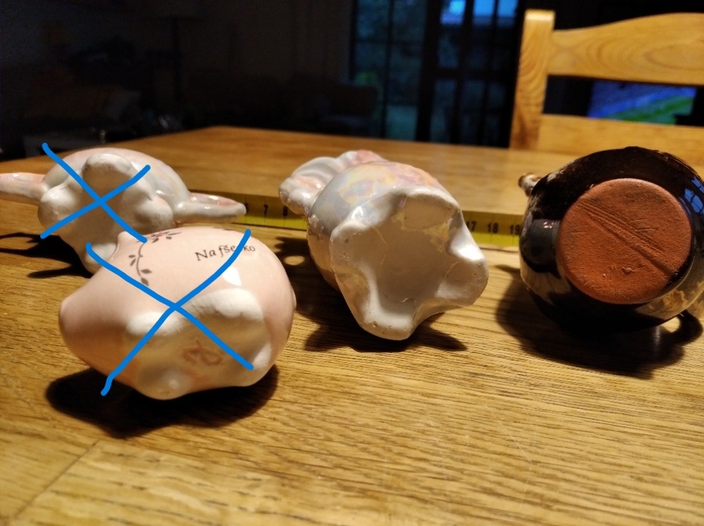 Starý retro keramický džbáneček - 8