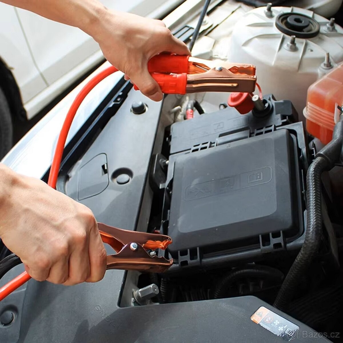 Startovací kabely 1,8m+svorky, měděné, nové. - 8