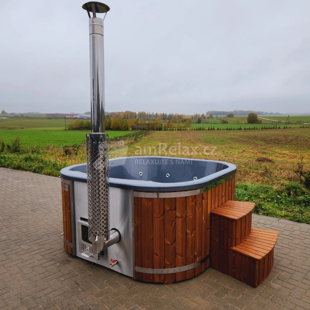Koupací sud s hydromasážním a aeromasážním systémem - 8