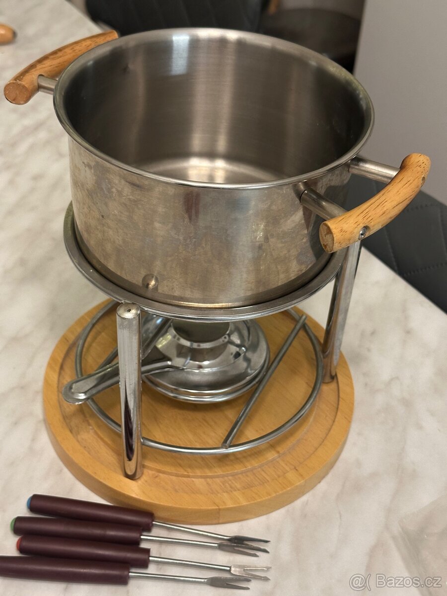 Sada Dvou nádob na fondue sýr a čokoláda, perfektní stav - 8