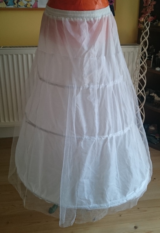 Dlouhé korzetové svatební šaty vel 42 - 8