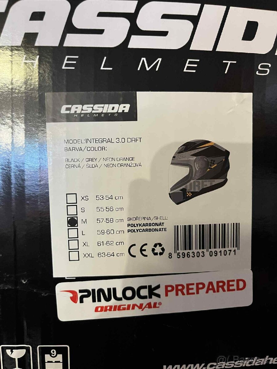 Přilba Cassida integral turbohead 57-58,,M - 8