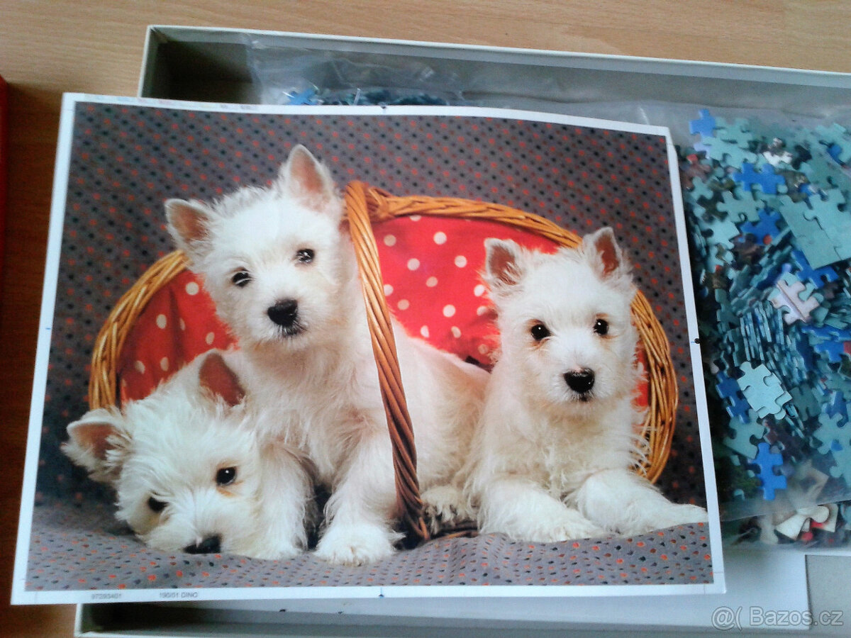 Kostky, hodiny, puzzle,motorka - 8