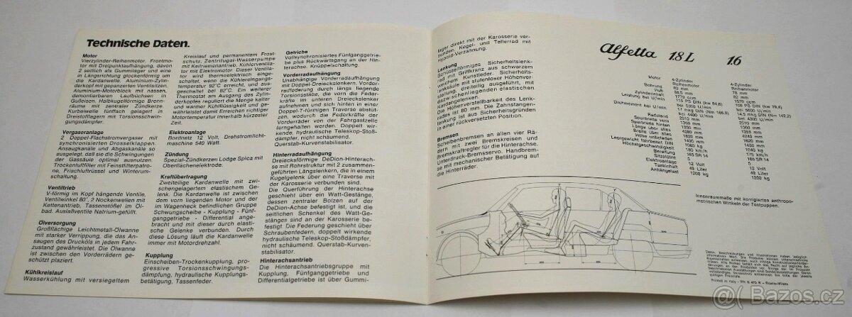 Prospekty Alfa Romeo Alfetta-Giulietta 2 - 33 4x4 - 8